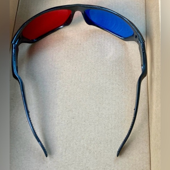 1990s Vtg Adult One Size 3D Movie Image Viewing Glasses - Picture 6 of 8